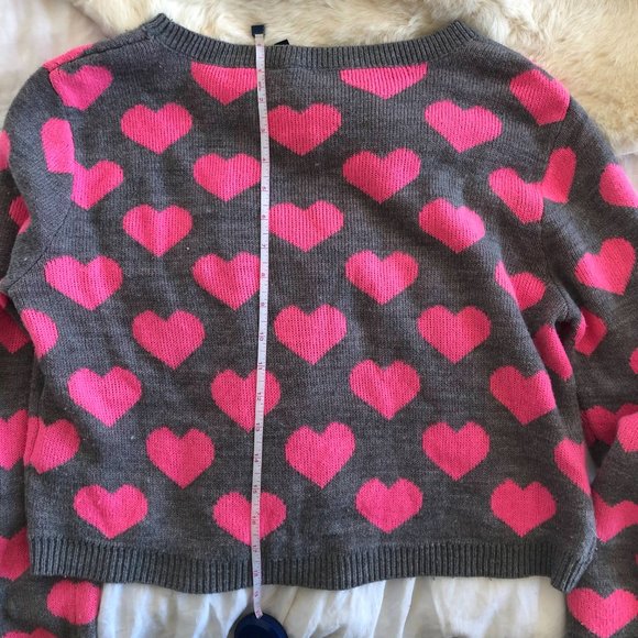 H&M sweet heart sweater sz M - Picture 4 of 5